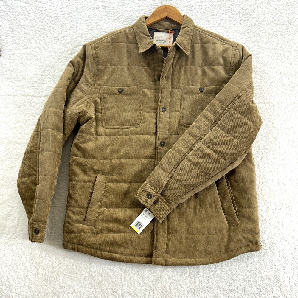 Weatherproof Vintage Jacket Men's Kangaroo XL/EG Corduroy ButtonFront Quilted - Picture 7 of 10